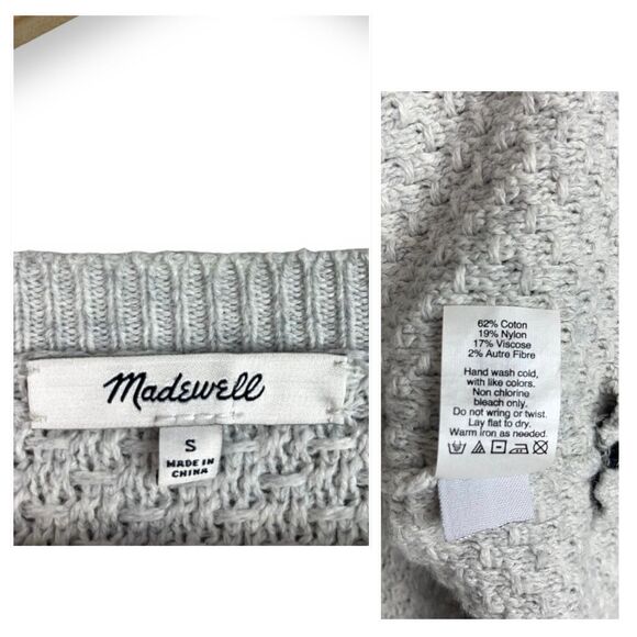Madewell Landmark Texture Zipper Sweater in Gray - Picture 10 of 10